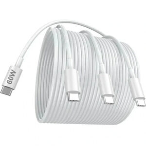 USB C 3ft iphone‎ charger white 36” NWT